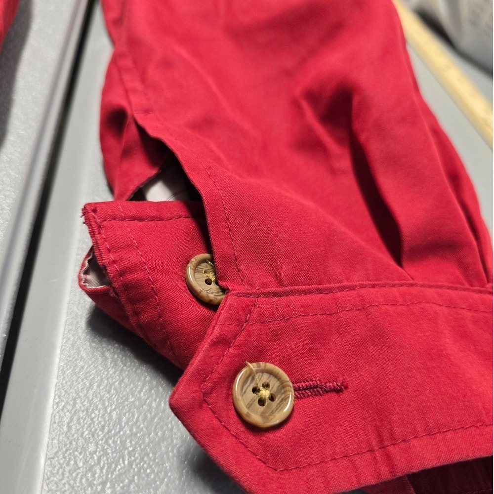 Peter Millar Red Full Zip Jacket Men XL Lightweight Golf Casual Coat - Picture 11 of 12